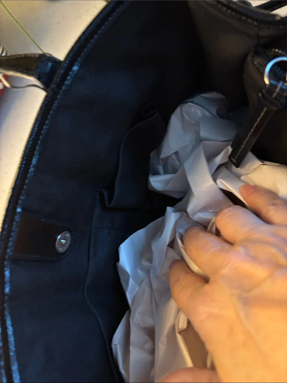 Coach Black and Gray Signature Canvas Purse